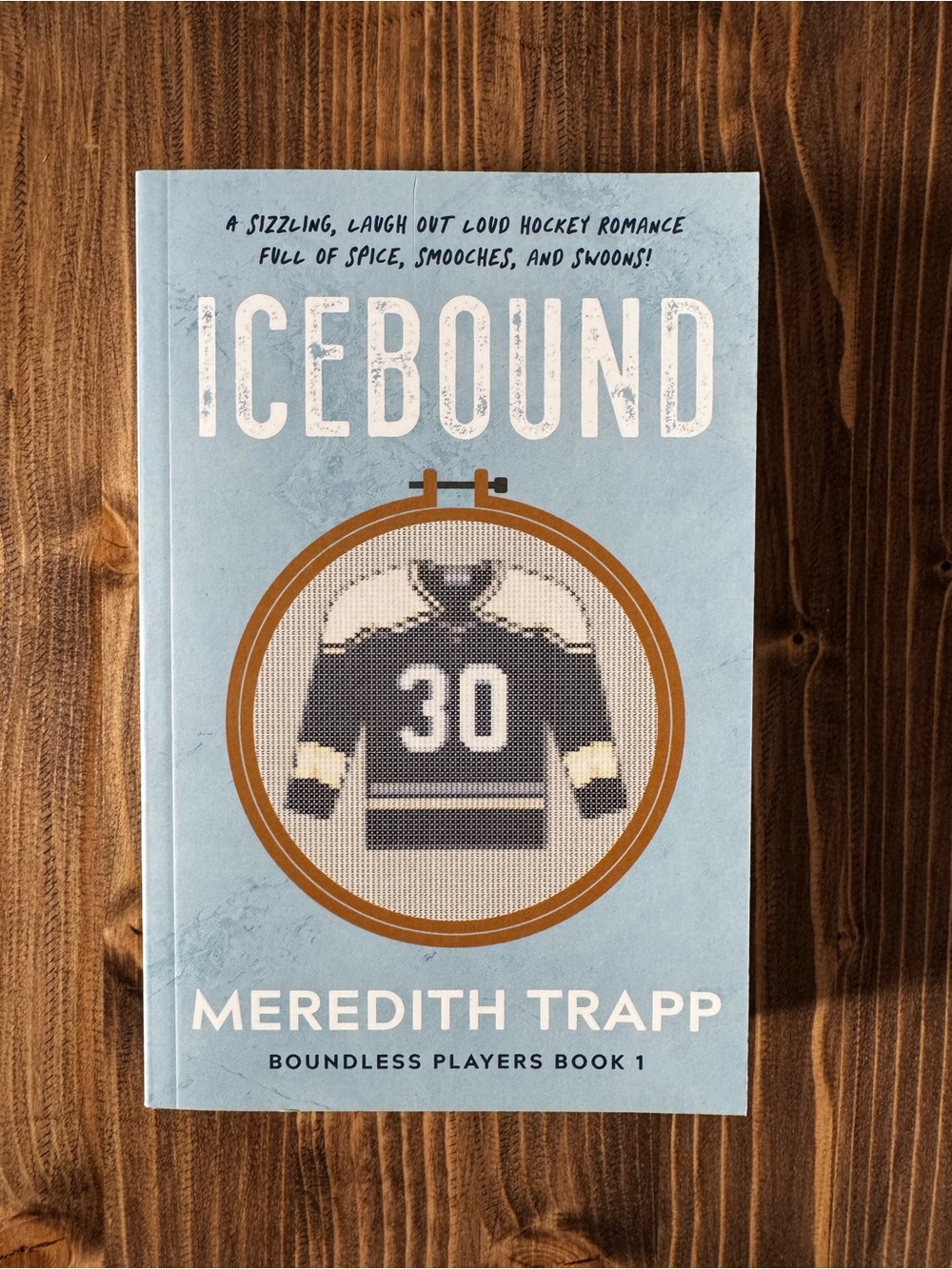 ICEBOUND Light Blue Paperback Book